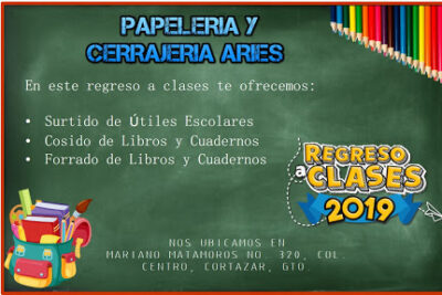 PAPELERIA Y CERRAJERIA ARIES | Servicio de Cerrajero en Cortazar 1 PAPELERIA Y CERRAJERIA ARIES | Servicio de Cerrajero en Cortazar