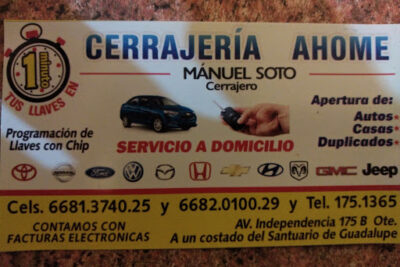 Cerrajeria Ahome | Servicio de Cerrajero en Los Mochis 1 Cerrajeria Ahome | Servicio de Cerrajero en Los Mochis